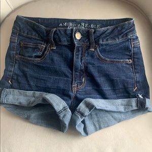 American Eagle High Rise Denim Shorts